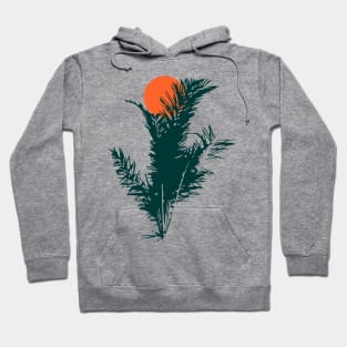 Minimalist Abstract Nature Art #44 Tropical Household Plant Hoodie